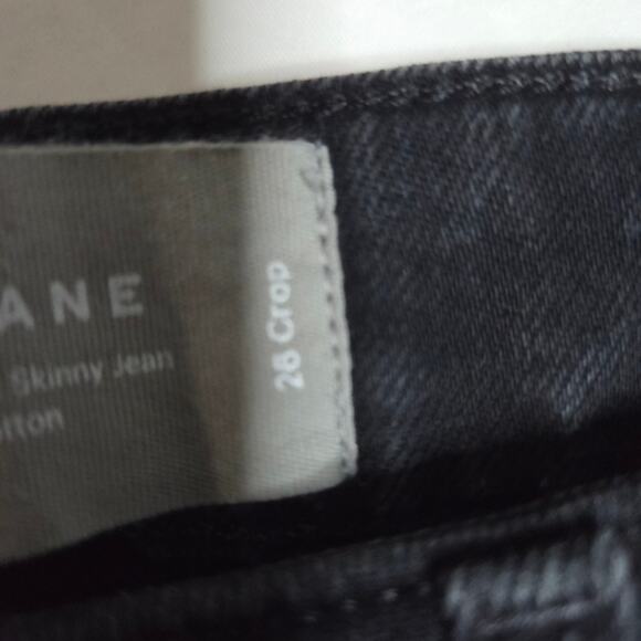 Everlane Black Skinny Crop Jeans - Size 26 - Excellent Pre Owned Condition - Picture 3 of 10